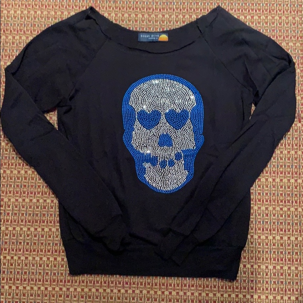 Ocean Drive Skull Sweatshirt